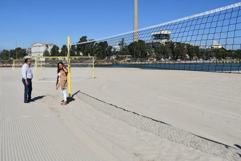 Instalaci&oacute;n de red en la playa