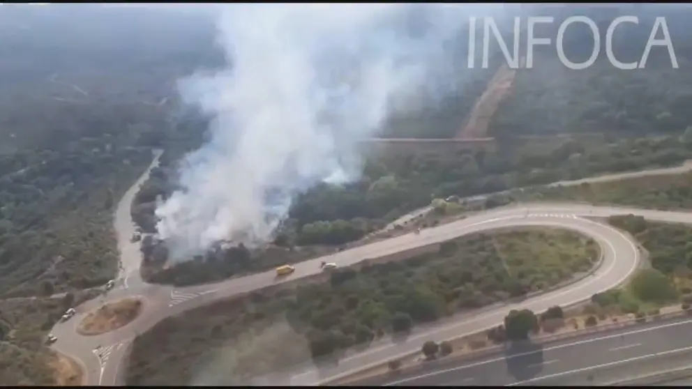 Incendio en Los Barrios