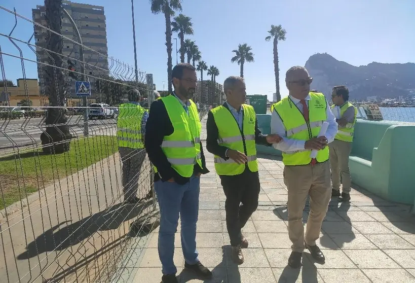 Visita a las obras del Paseo Mar&iacute;timo