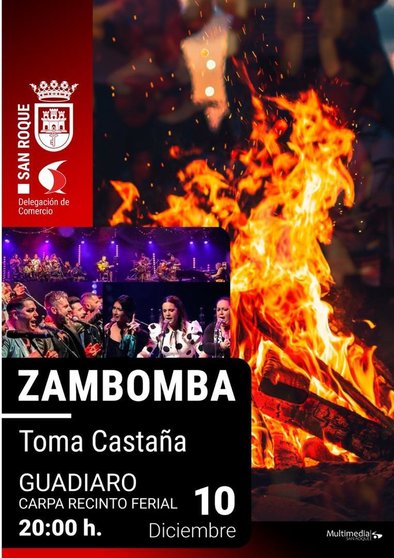 Cartel de la zambomba en Guadiaro