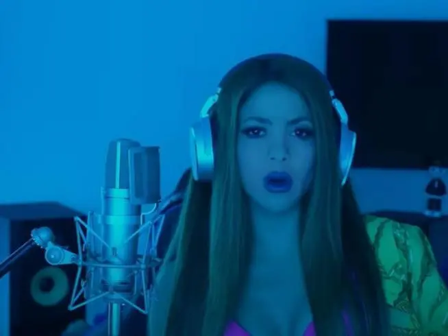 Shakira, en un fotograma del videoclip