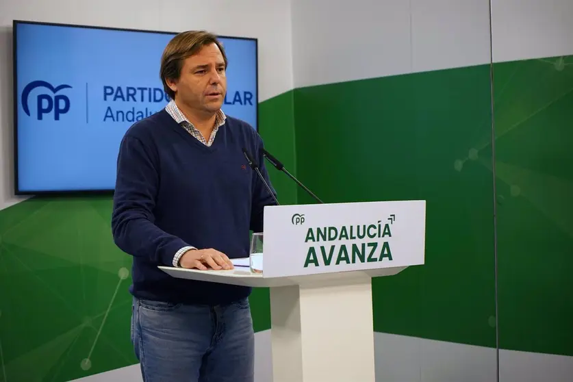 El secretario general del PP-A, Antonio Repullo, este jueves - PP-A