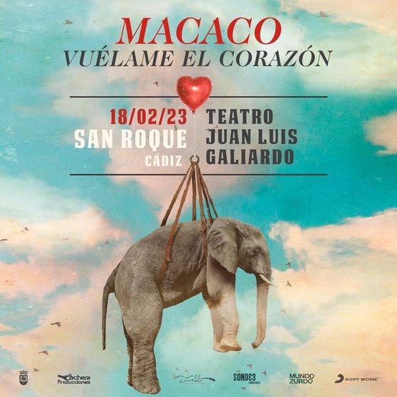 Cartel del concierto de Macaco