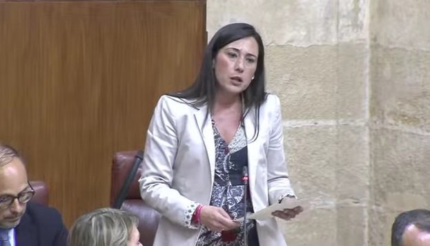 Rocío Arrabal en el Pleno del Parlamento