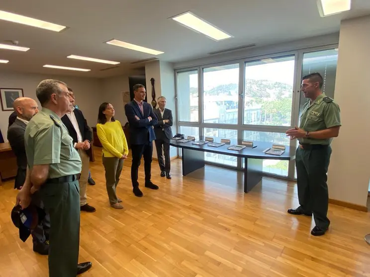 Visita de S&aacute;nchez al Centro de Coordinaci&oacute;n