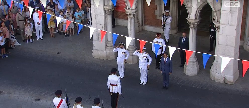 Desfile militar en Gibraltar