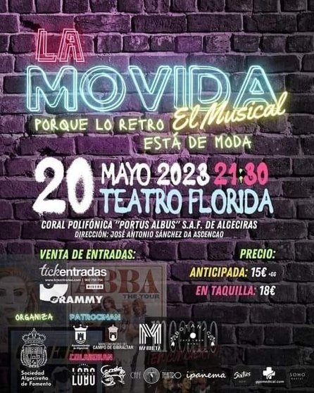 Cartel musical La Movida