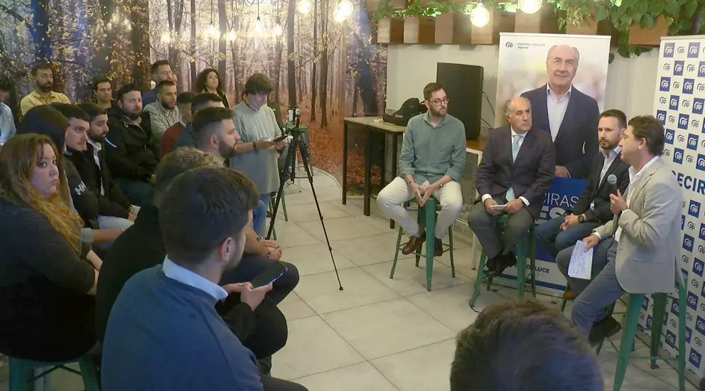 Encuentro con j&oacute;venes emprendedores