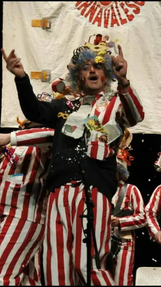 El Largo, durante una de sus actuaciones en el Carnaval