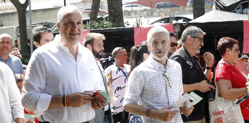 Ruiz Boix, junto a Marlaska en un acto electoral