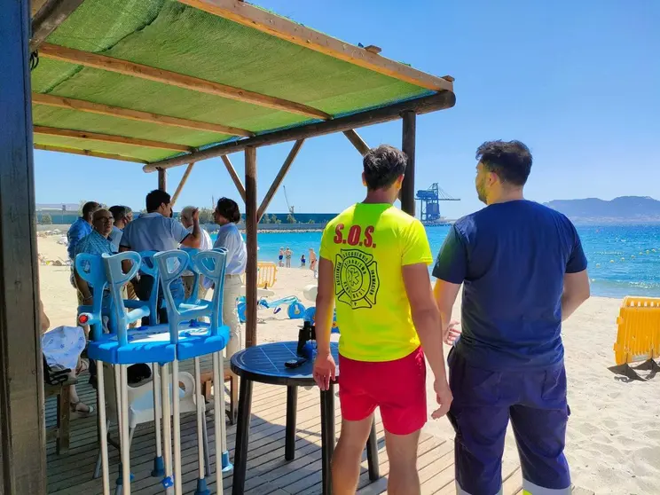 Punto de Socorro de la playa de Palmones
