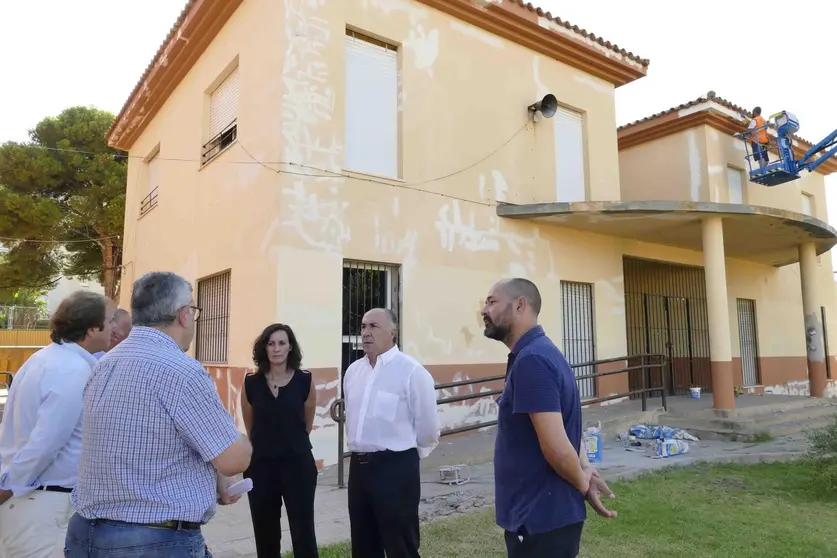 Visita a las obras en el San Bernardo