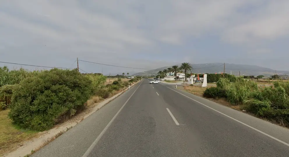 Tramo de la N-340  en el cruce del santuario de La Luz