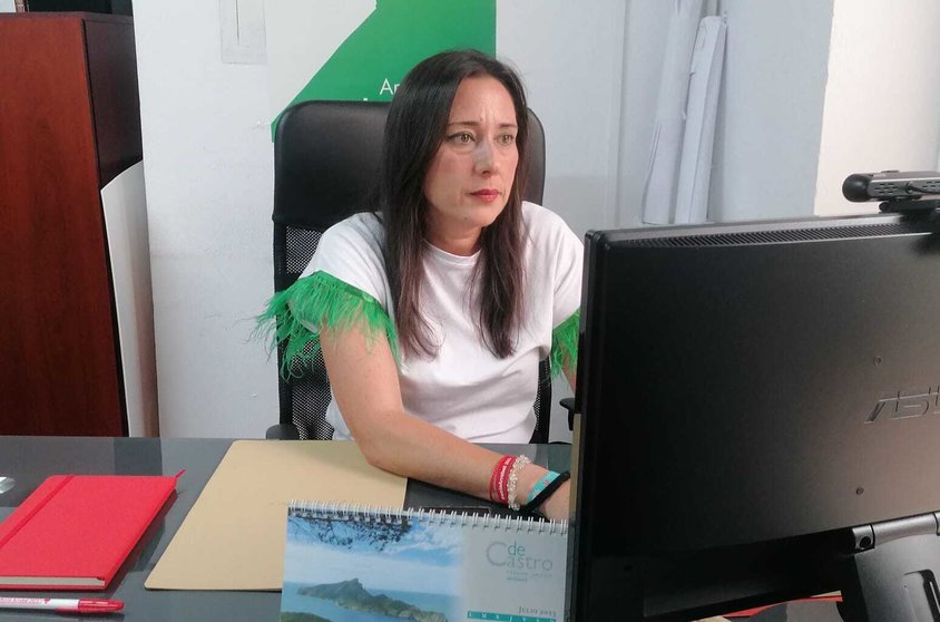 Rocío Arrabal, en el despacho de su Grupo Municipal