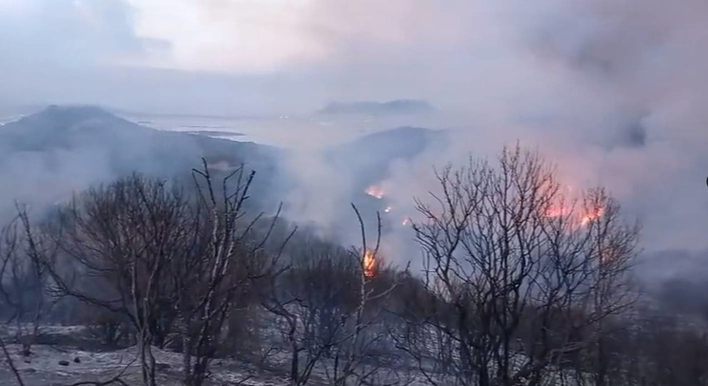 El incendio calcina hectáreas