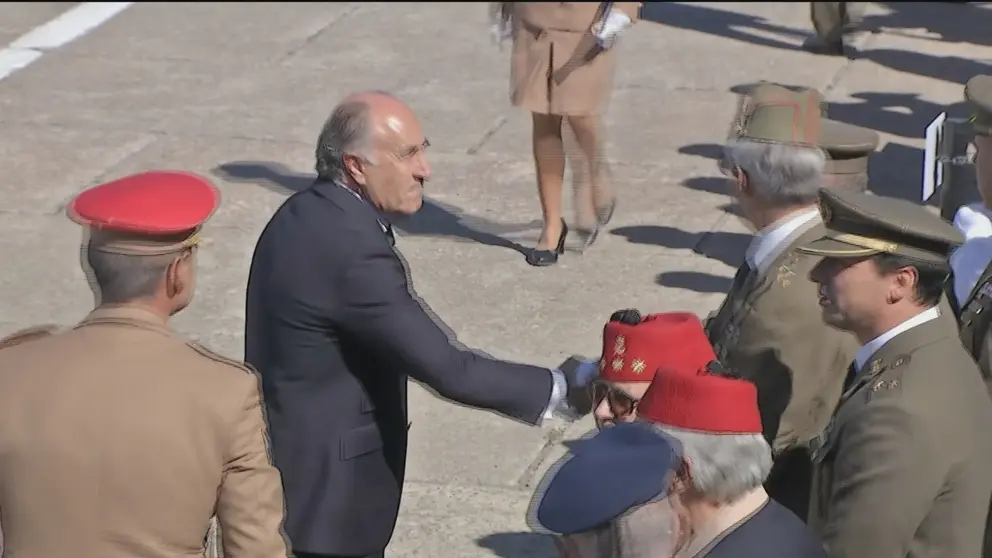 Landaluce en los actos de la Legi&oacute;n