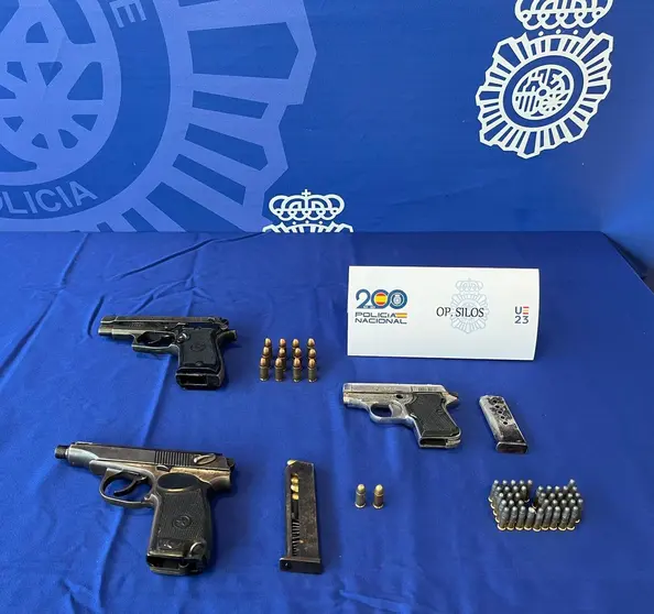 Armas intervenidas en la operaci&oacute;n