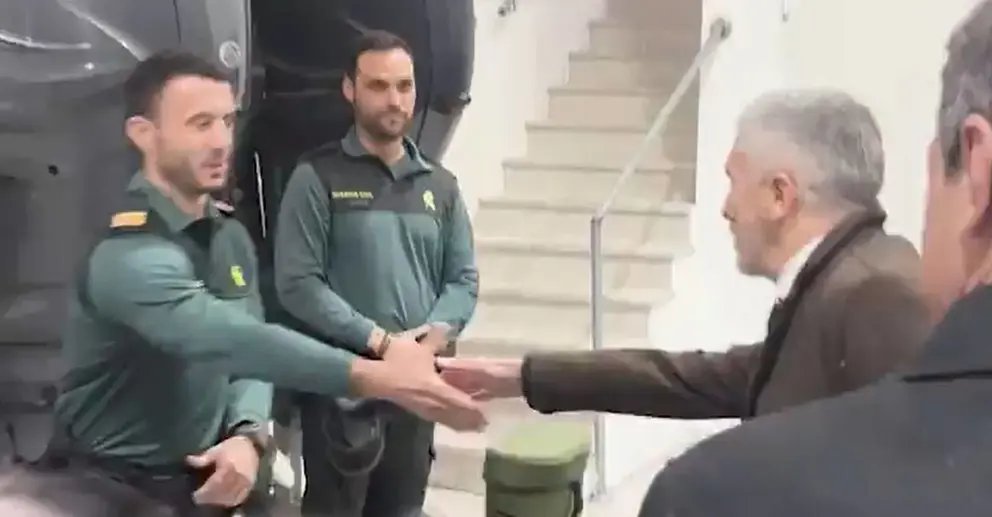 Grande Marlaska, en la Comandancia de Algeciras