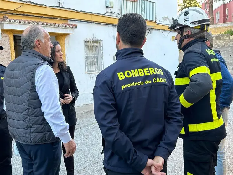 Landaluce, esta ma&ntilde;ana en la zona afectada