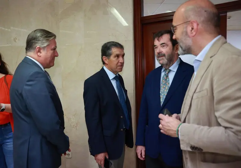 El presidente del CGPJ junto al presidente del TSJA