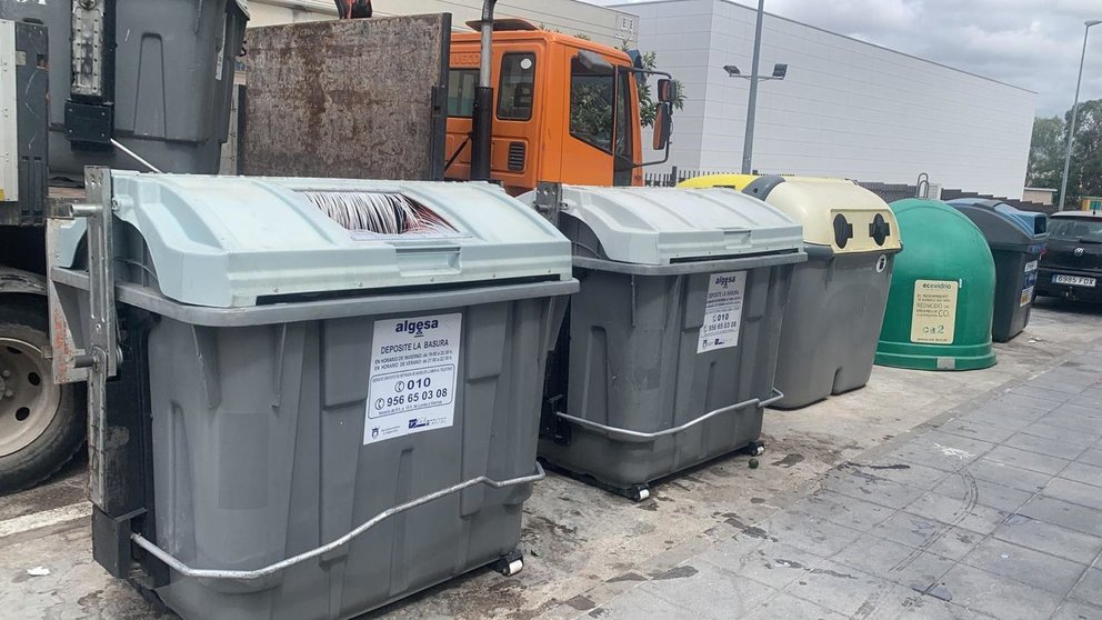 Contenedores de basura en Algeciras