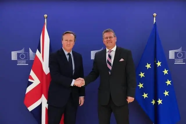 Sefcovic y Cameron