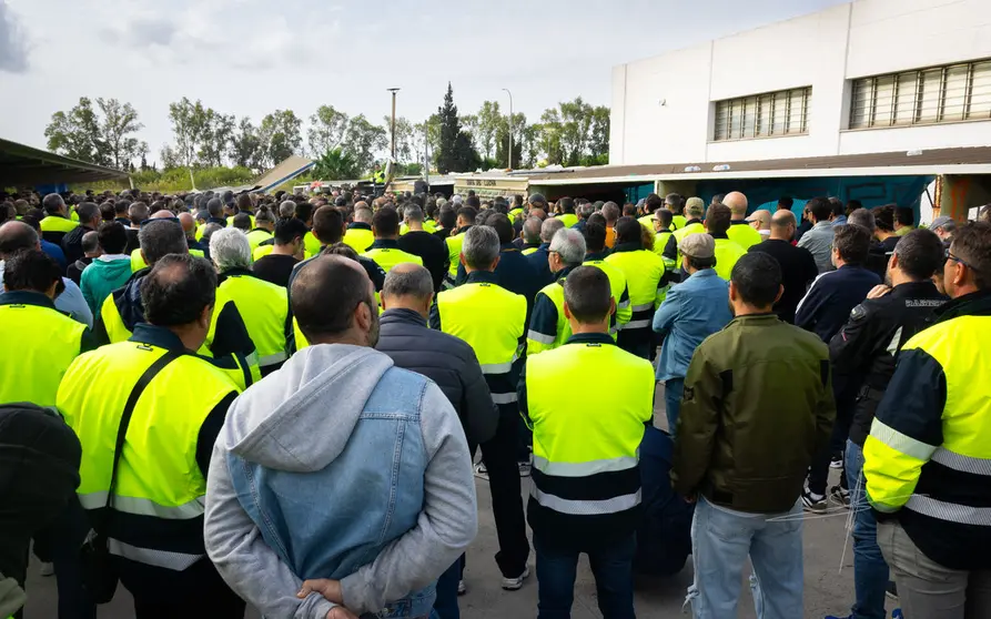 Una de las asambleas convocadas por el Comit&eacute; de Huelga de Acerinox - samuelfoto (6)