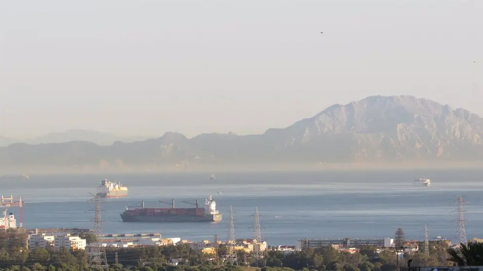 Buques en la zona del Estrecho de Gibraltar