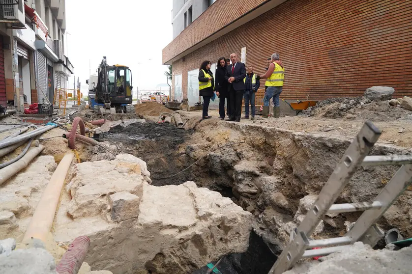 Obras en la calle Ojo del Muelle