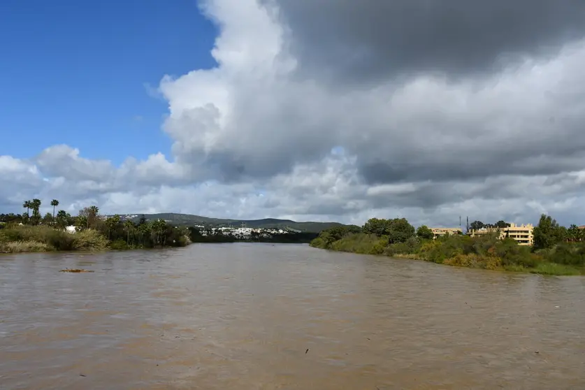 Crecida del r&iacute;o Guadiaro