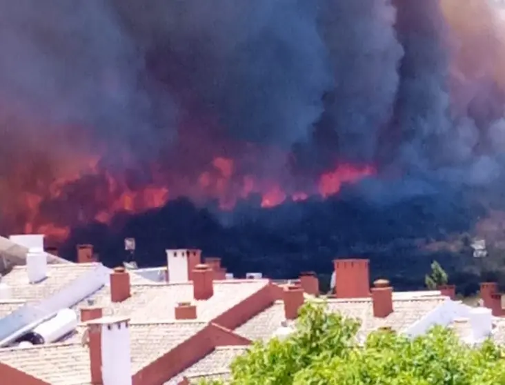 Incendio en Algeciras