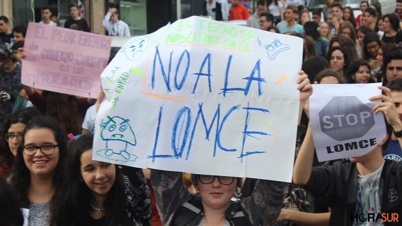 Manifestacion contra la Lomce en Algeciras, 26102016 (5)