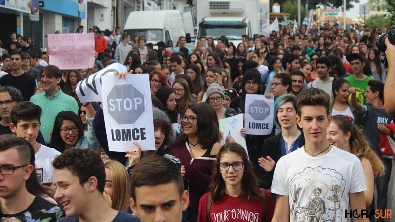 Manifestacion contra la Lomce en Algeciras, 26102016 (4)