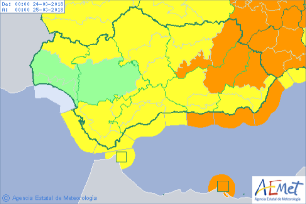 Mapa 24-25 marzo 2018