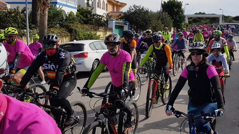 Marcha Cicloturista a la salida del Parque del Centenario