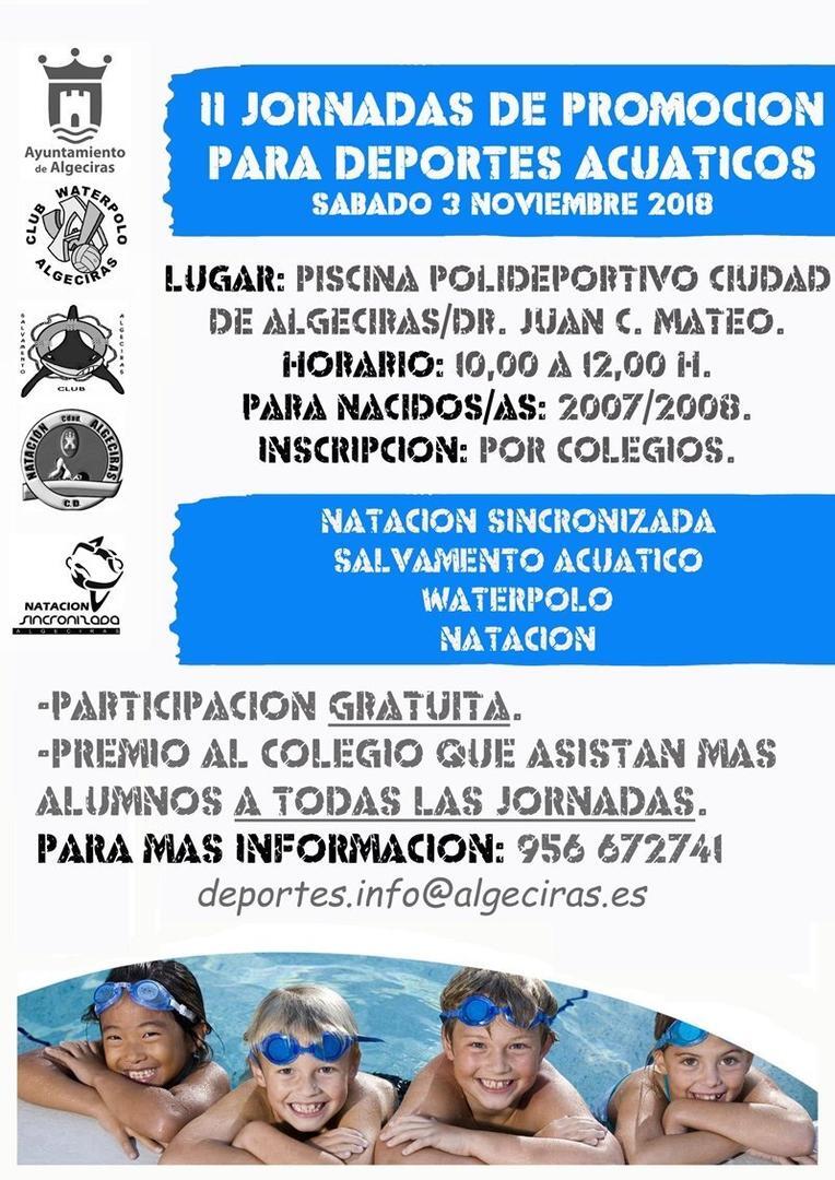 CARTEL II JORNADAS DEPORTES ACUÁTICOS