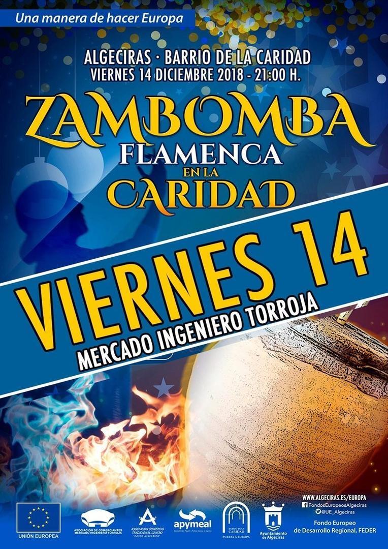 Cartel Zambomba en la Caridad