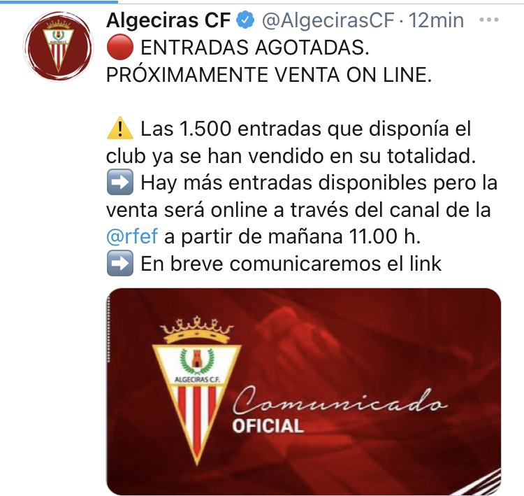 Entradas agotadas. ACF