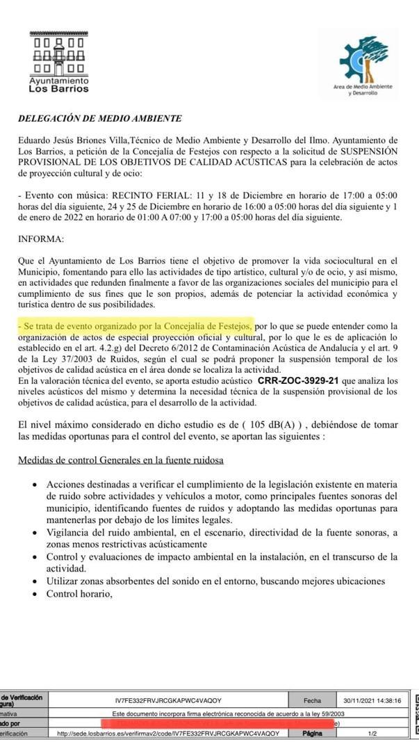 informe Medio ambiente sobre la carpa