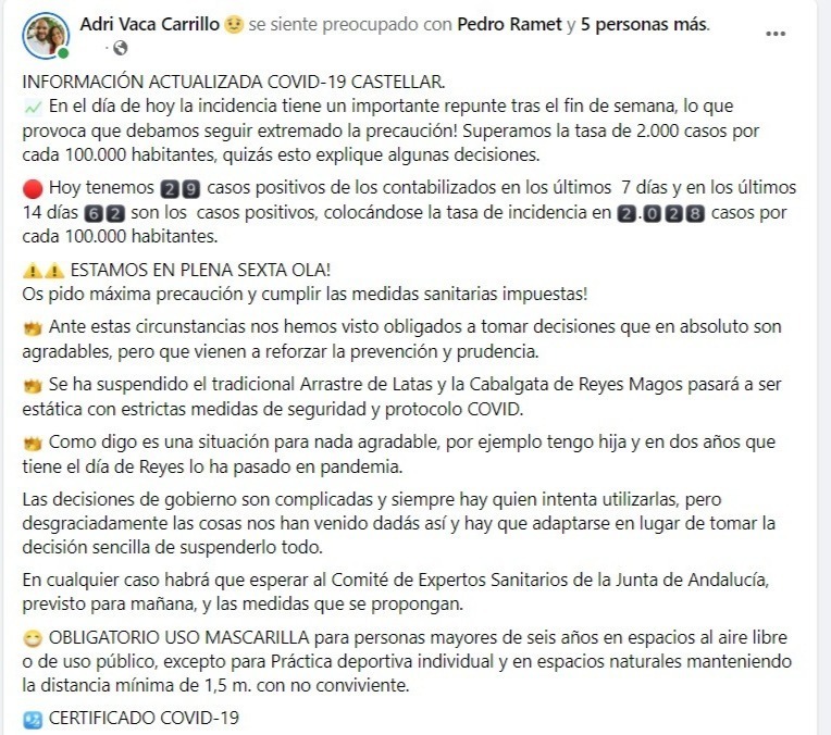Mensaje de Adrián Vaca sobre la cancelación arrastre de latas