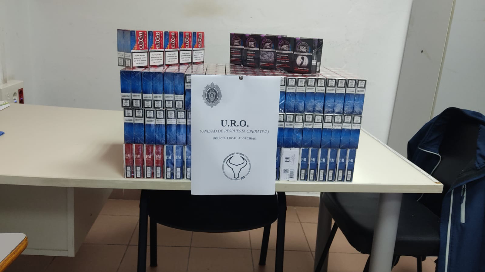 Tabaco decomisado en Algeciras